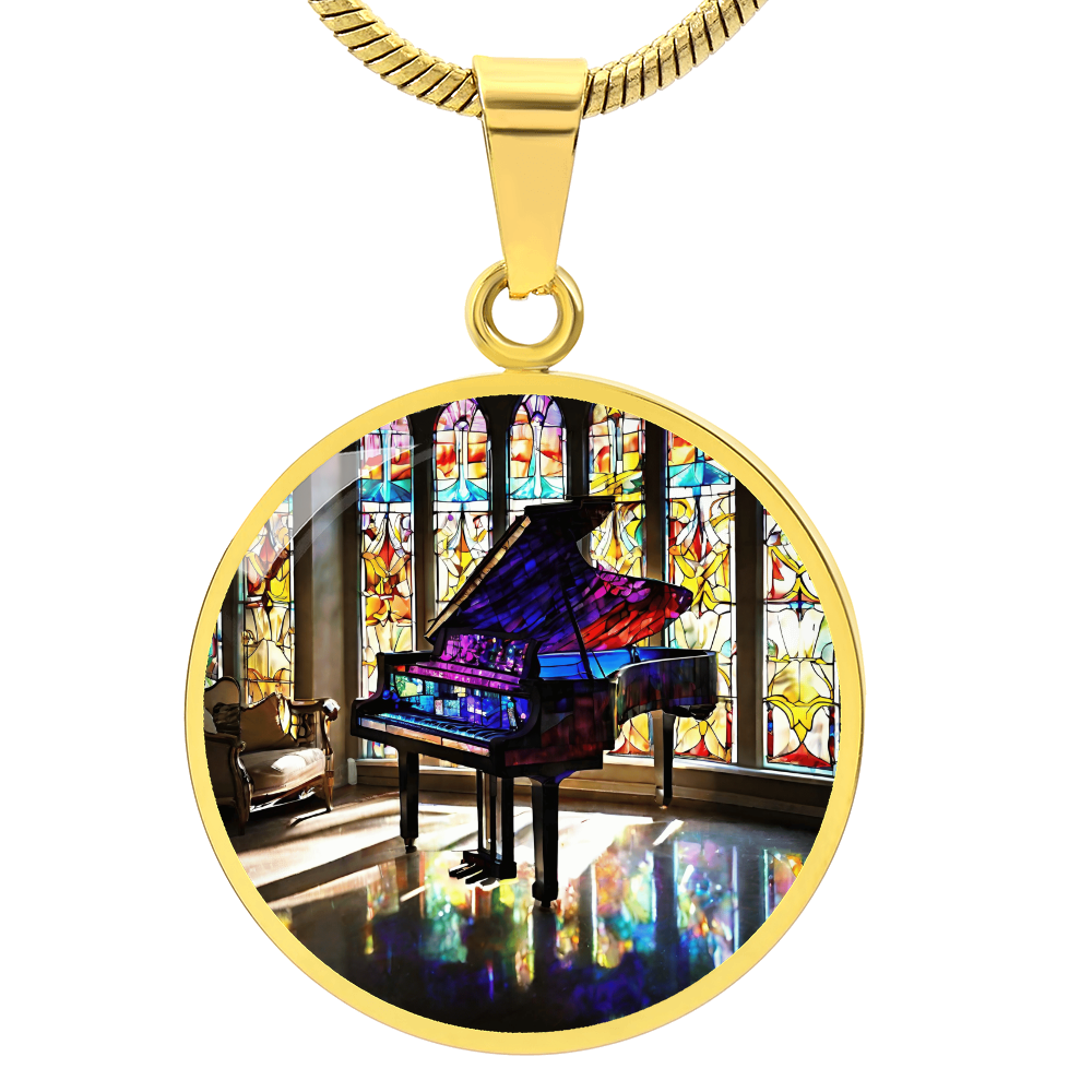Engraved Piano Necklace - Perfect Gift for Music Lovers-[Heartfelt Family Gift]