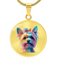 wc Yorkie necklace-[Heartfelt Family Gift]