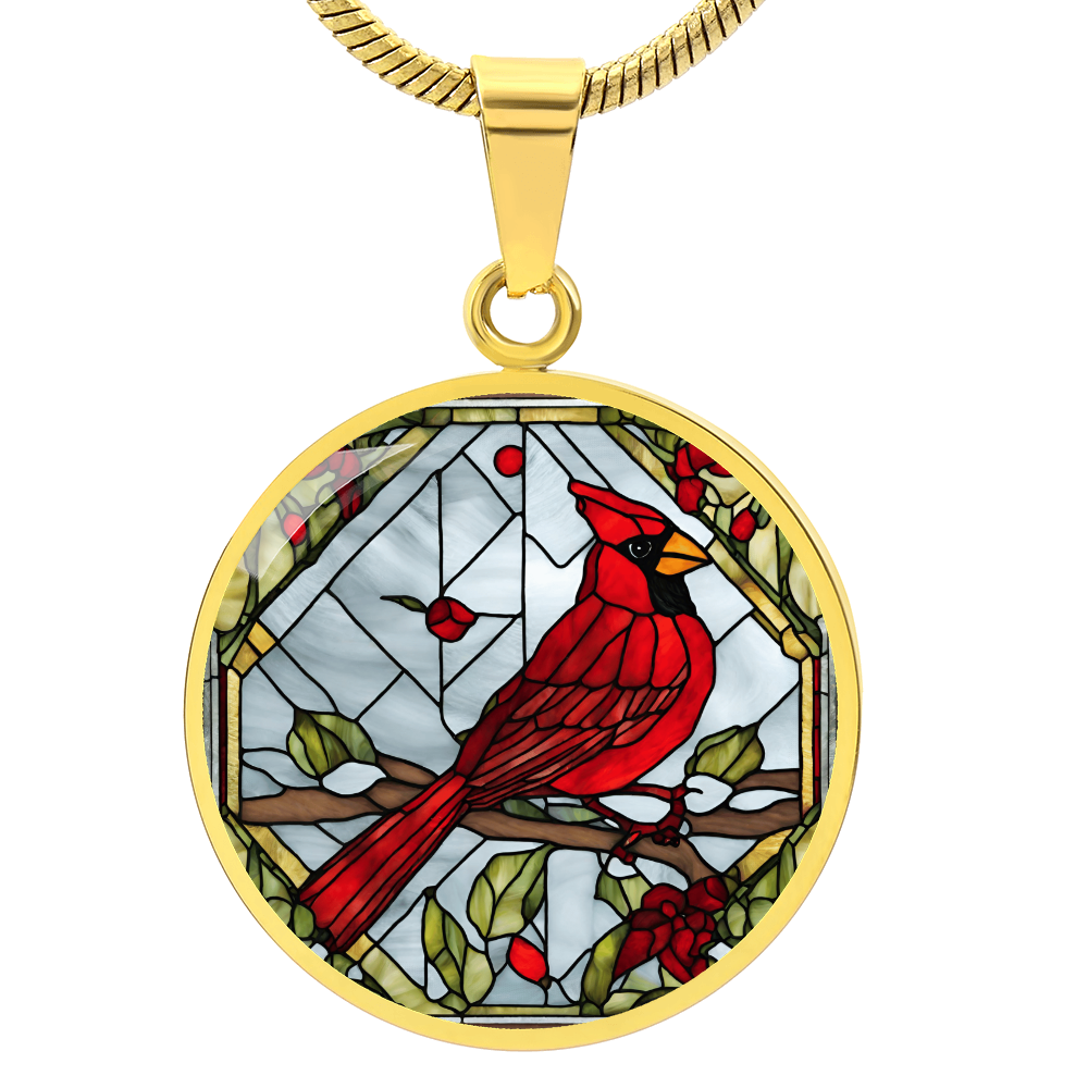 Cardinal Engraved Necklace - Personalized Gift for Any Occasion-[Heartfelt Family Gift]