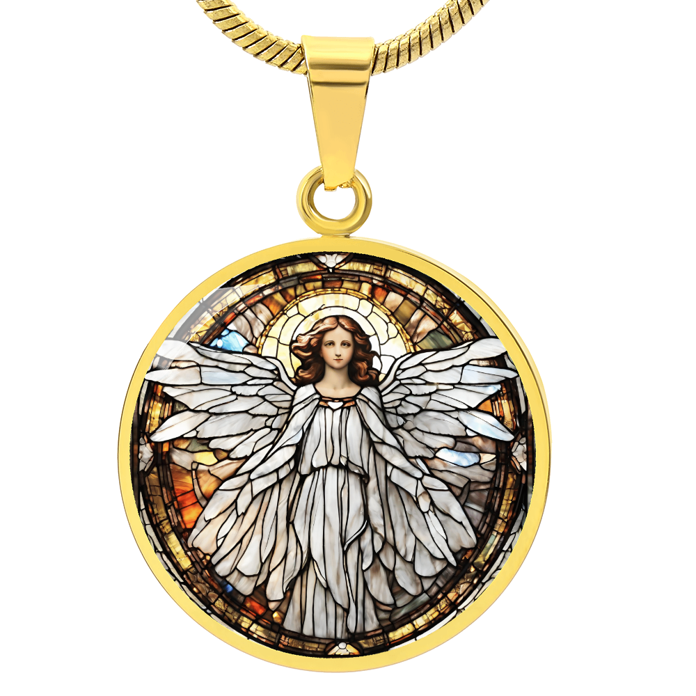 Engraved Angel Necklace - Unique Gift for Women and Girls-[Heartfelt Family Gift]