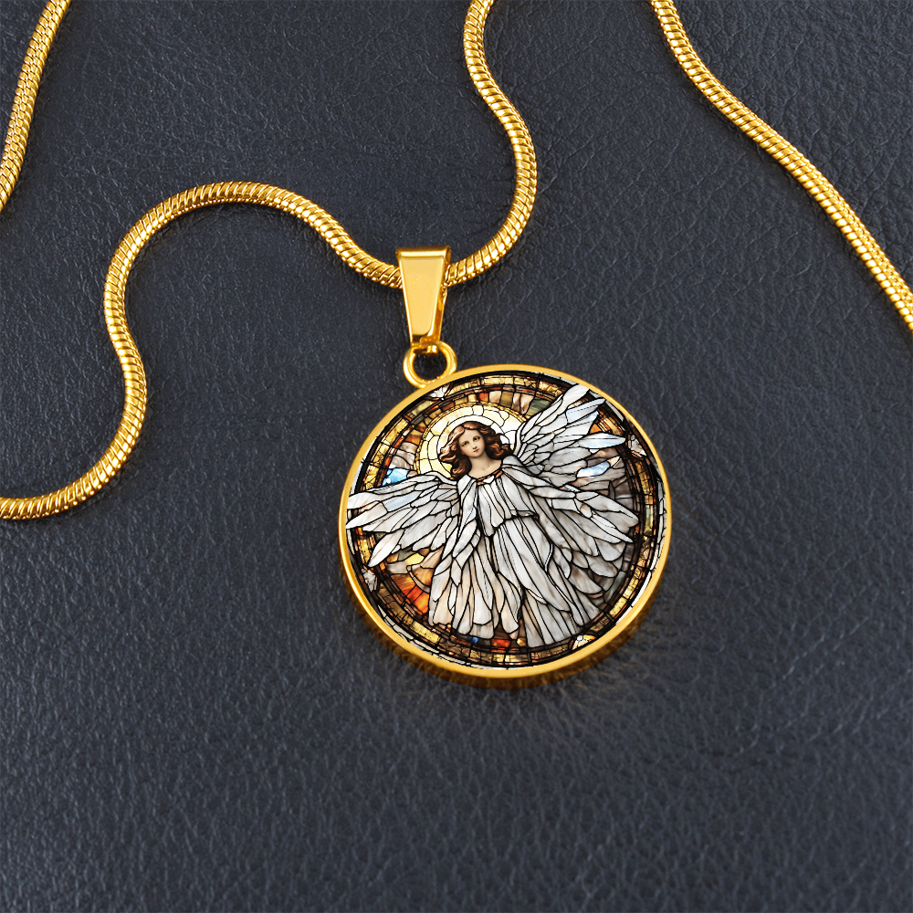 Engraved Angel Necklace - Unique Gift for Women and Girls-[Heartfelt Family Gift]