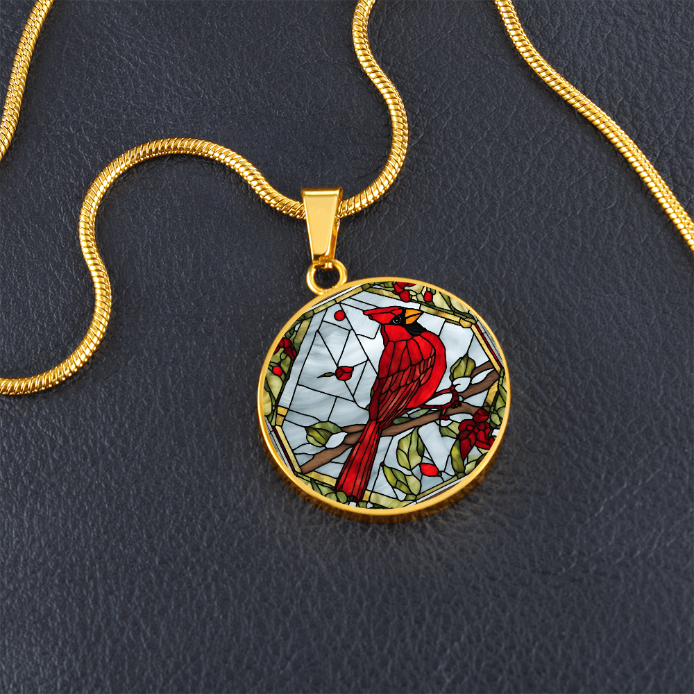 Cardinal Engraved Necklace - Personalized Gift for Any Occasion-[Heartfelt Family Gift]
