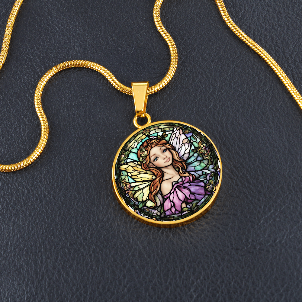 Engraved Fairy Necklace Delicate and Shimmering  Perfect Gift for Her-[Heartfelt Family Gift]