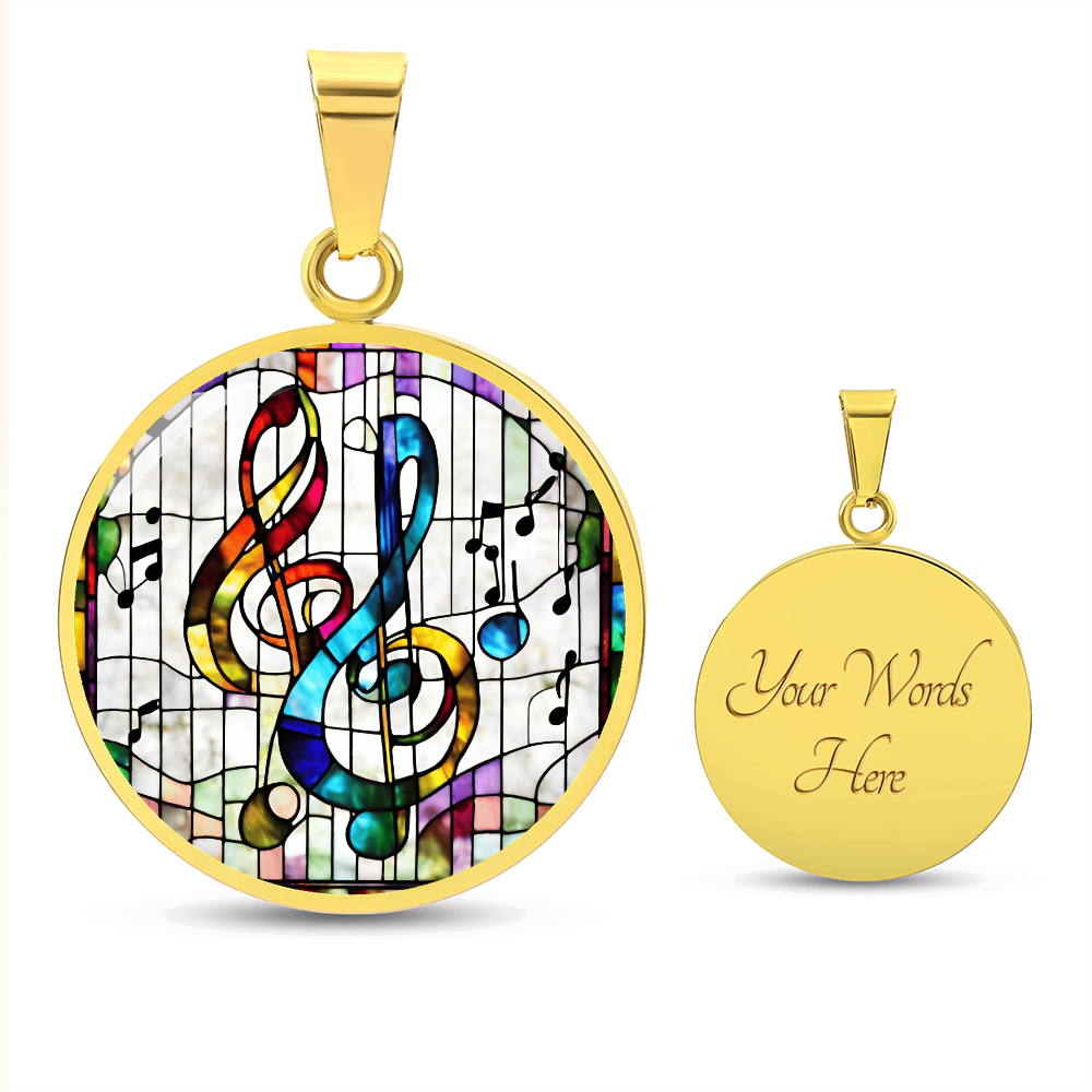 Engraved Music Note Necklace - Perfect Gift for Music Lovers-[Heartfelt Family Gift]