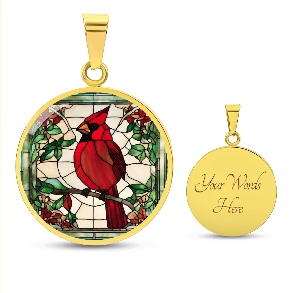 Cardinal Engraved Necklace - Elegant and Meaningful Gift for Women-[Heartfelt Family Gift]