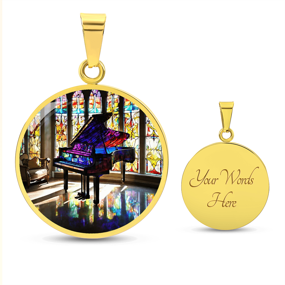 Engraved Piano Necklace - Perfect Gift for Music Lovers-[Heartfelt Family Gift]