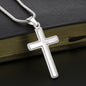 Faith Guides Us Engraved Cross Necklace-[Heartfelt Family Gift]