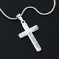 Daughter Faith Engraved Cross Necklace-[Heartfelt Family Gift]
