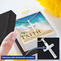 Faith Engraved Cross Necklace Gift-[Heartfelt Family Gift]
