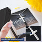 Faith Hope When All Seems Lost Engraved Cross Necklace-[Heartfelt Family Gift]