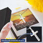 Faith Guides Us Engraved Cross Necklace-[Heartfelt Family Gift]