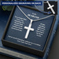 To My Husband - Personalized Cross Necklace-[Heartfelt Family Gift]