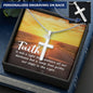 Faith Guides Us Engraved Cross Necklace-[Heartfelt Family Gift]