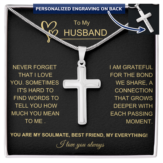 Husband Cross Necklace