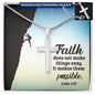 Faith Makes Things Possible Engraved Cross Necklace-[Heartfelt Family Gift]