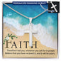Faith Engraved Cross Necklace Gift-[Heartfelt Family Gift]