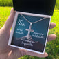 Son Faith Believe Engraved Cross Necklace-[Heartfelt Family Gift]