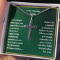 Son Personalized Cross Necklace-[Heartfelt Family Gift]