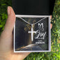 Joy of The Lord Engraved Cross Necklace-[Heartfelt Family Gift]
