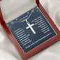 Uncle Personalized Cross Necklace with Snake Chain - Christmas-[Heartfelt Family Gift]