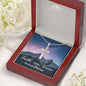 Faith Can Move Mountains Engraved Cross Necklace-[Heartfelt Family Gift]