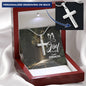 Joy of The Lord Engraved Cross Necklace-[Heartfelt Family Gift]