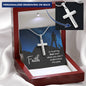 Faith is Trusting Engraved Cross Necklace-[Heartfelt Family Gift]