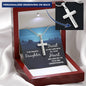 Daughter Trust in the Lord Engraved Cross Necklace-[Heartfelt Family Gift]