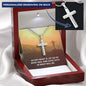 Have Faith Engraved Cross Necklace-[Heartfelt Family Gift]