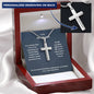 To My Husband - Personalized Cross Necklace-[Heartfelt Family Gift]