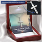For We Live By Faith Not By Sight Engraved Cross Necklace-[Heartfelt Family Gift]