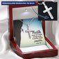 Faith Makes Things Possible Engraved Cross Necklace-[Heartfelt Family Gift]