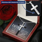Faith Hope When All Seems Lost Engraved Cross Necklace-[Heartfelt Family Gift]