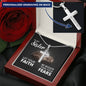 Sister Faith Engraved Cross Necklace-[Heartfelt Family Gift]