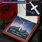 Faith Can Move Mountains Engraved Cross Necklace-[Heartfelt Family Gift]