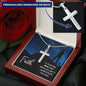 Faith is Trusting Engraved Cross Necklace-[Heartfelt Family Gift]