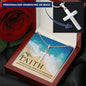 Faith Engraved Cross Necklace Gift-[Heartfelt Family Gift]