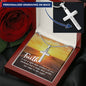 Faith Guides Us Engraved Cross Necklace-[Heartfelt Family Gift]