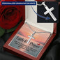 Faith and Prayer Engraved Cross Necklace-[Heartfelt Family Gift]