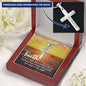 Faith Guides Us Engraved Cross Necklace-[Heartfelt Family Gift]