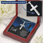 Faith is Trusting Engraved Cross Necklace-[Heartfelt Family Gift]