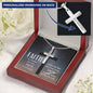 Faith Hope When All Seems Lost Engraved Cross Necklace-[Heartfelt Family Gift]
