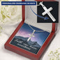 Faith Can Move Mountains Engraved Cross Necklace-[Heartfelt Family Gift]