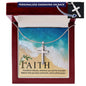 Faith Engraved Cross Necklace Gift-[Heartfelt Family Gift]