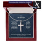 To My Husband - Personalized Cross Necklace-[Heartfelt Family Gift]