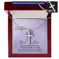 Daughter Faith Engraved Cross Necklace-[Heartfelt Family Gift]