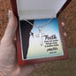Faith Makes Things Possible Engraved Cross Necklace-[Heartfelt Family Gift]