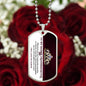 To My Badass Granddaughter Engraved Dog Tag Necklace Gift-[Heartfelt Family Gift]