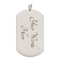 To My Badass Granddaughter Engraved Dog Tag Necklace Gift-[Heartfelt Family Gift]