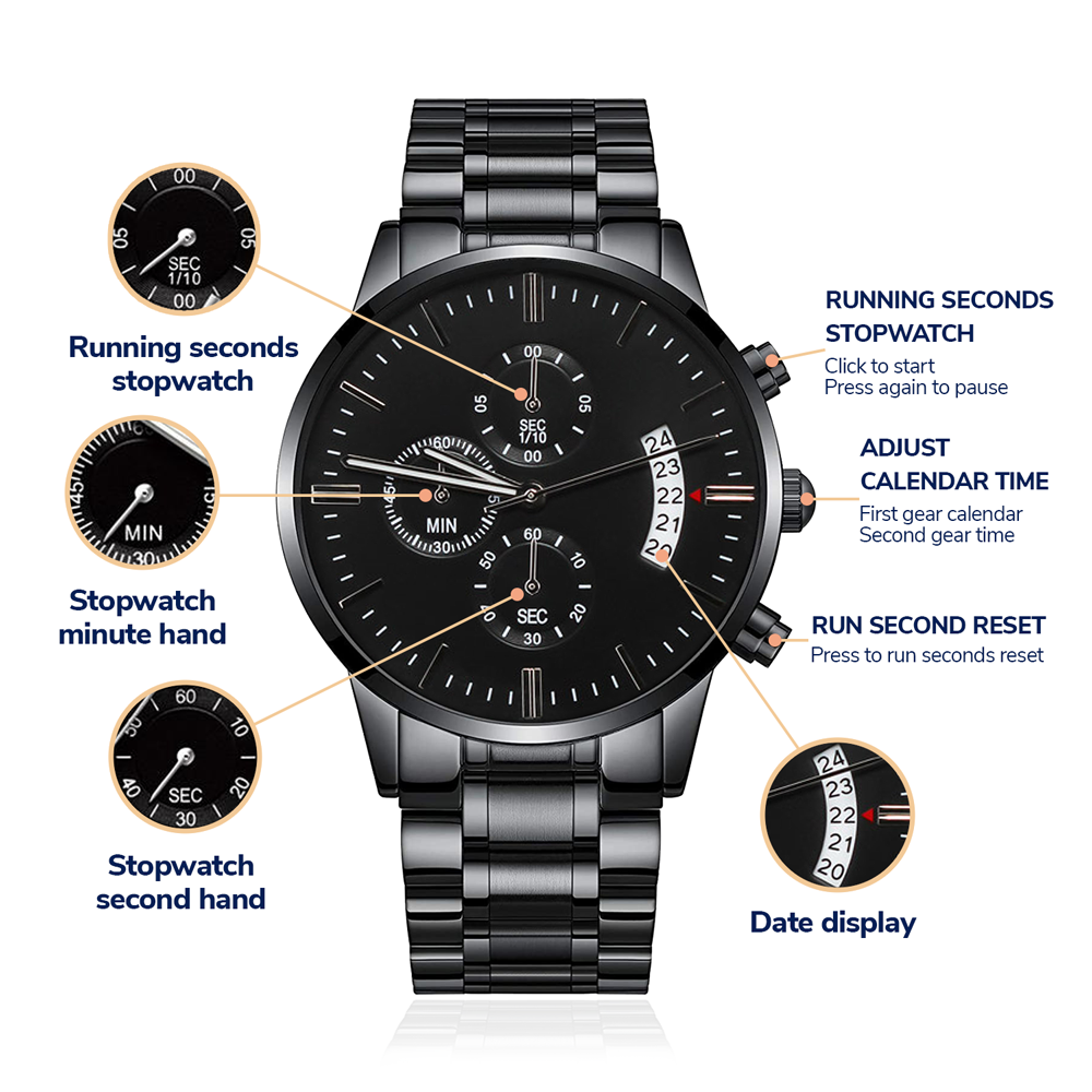 To My Dad on My Wedding Day Engraved Watch-[Heartfelt Family Gift]